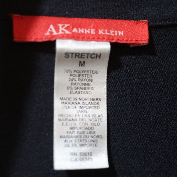 AK Anne Klein Charcoal Gray Midi Wrap Dress Medium - Picture 11 of 11